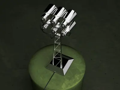 Football Stadium Table Lamp 3D model