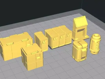 Sci-Fi Props  3D print model