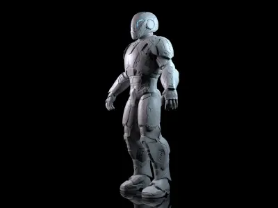 Sci-Fi Assault Trooper Concept 3D model