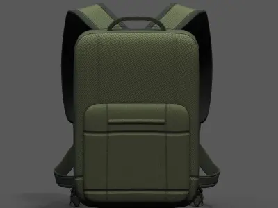 Backpack Camping Generic Color 3d human baggage  Low-poly 3D model