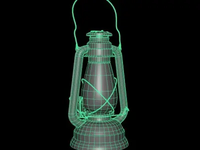 Old Lamp  Free low-poly 3D model