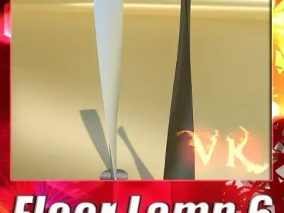 Modern Floor Lamp 06 Encaixe 3D model