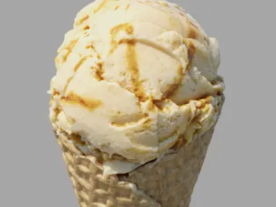  Ice Cream Waffle Cone 3 Flavours 