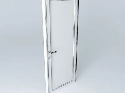 Aluminium door 3D model