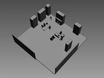 office interior md1599 a16 3D model