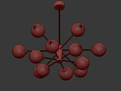 Karrington Chandelier 3D model buy