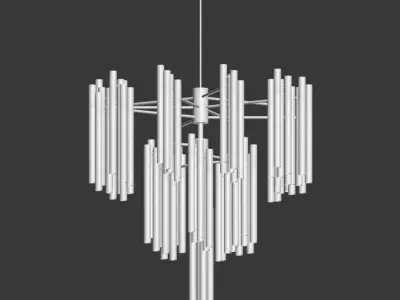 Burj Chandelier Pendant Luxxu 3D model