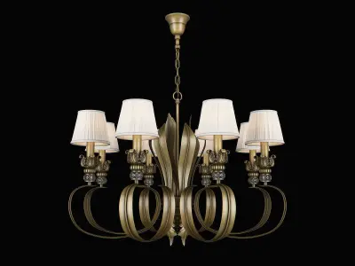 783081 Antiqua Lightstar Chandelier 3D model