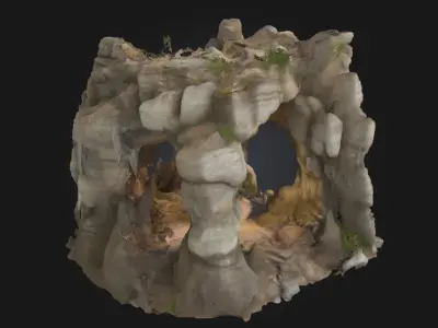 Rocky Archway Passage  A Gateway Carved by Time 3D model