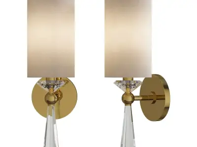 Birch Wall Sconce Low-poly 3D model