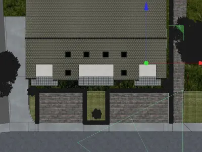 GERMAN HOUSE 3 - SUNSET 3D model