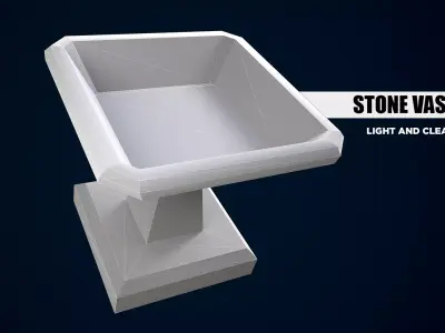 Stone Vase V1 Low-poly 3D model