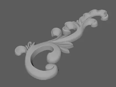 Corner decor ornament for furniture 3D model order
