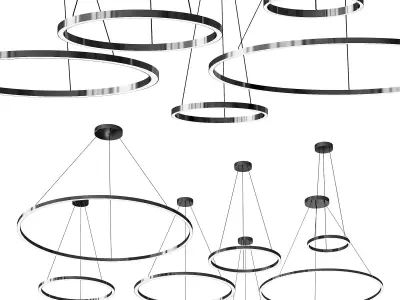 Cerchio Pendant light 3D model