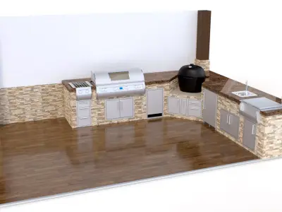 Outdoor kitchen  3D model