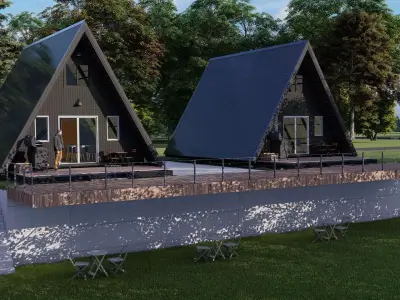 A shape house 3D model