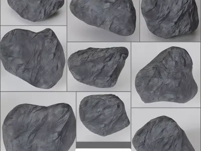 Stone pack Volume 1 3D model Free 3D model