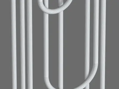 Decorative partition 030 3D model