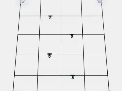 SOSDALA Memo board with clips Low-poly 3D model