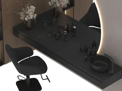 Beauty Salon Barber Shop 3D model