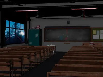 Night Classroom 3D model