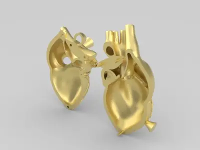 hearth pendant  3D print model