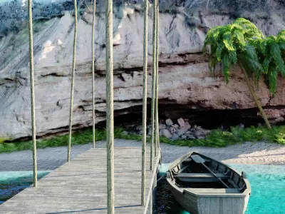 Exterior 002 Beach 3D model