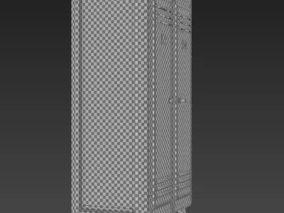 Metal locker 3D model