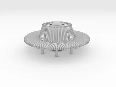 Bench Park 57 3D model