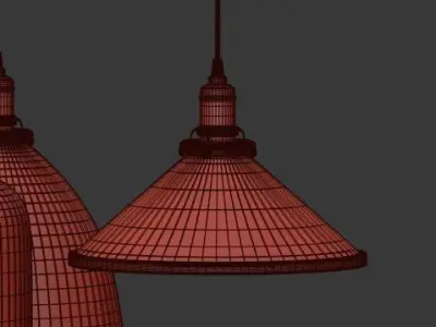 Franklin Glass Pendant 3D model