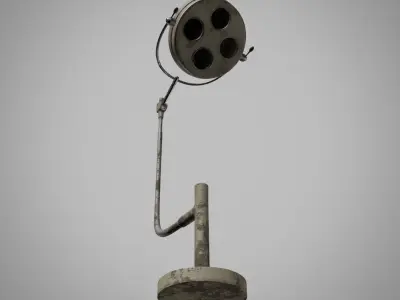 Old Operating Theatre Spotlight Low-poly 3D model