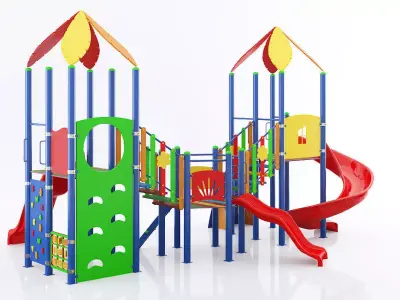 kids child playground 3d model 4 3D model