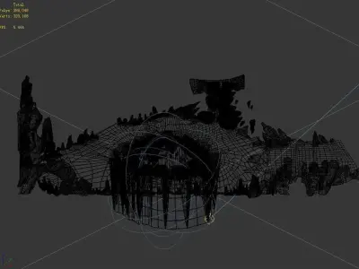 Magic Palace - mountain hole 05 3D model