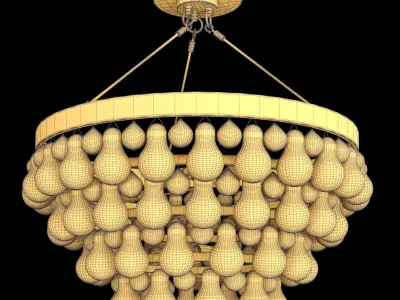 Bling Convertible Chandelier 3D model