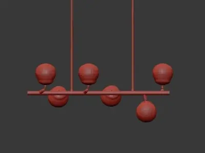 Wahlburg Chandelier 3D model