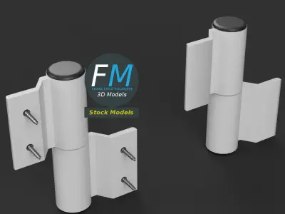Shutter hinges 3D model