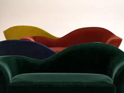 Grand Piano Sofa 3D model