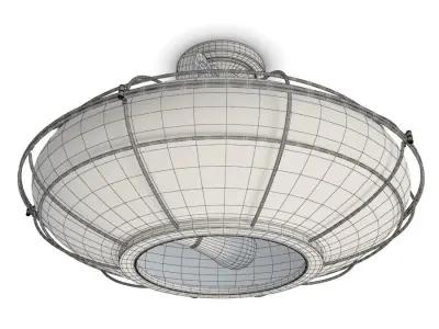 Industrial  Ceiling Lamp Connell 3D model