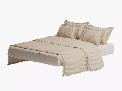 Princess Bed Linen 3D model