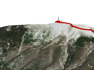 Mount Ventoux 1  via Bedouin  3D model