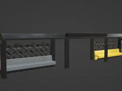 Bus Shelter 3D model order