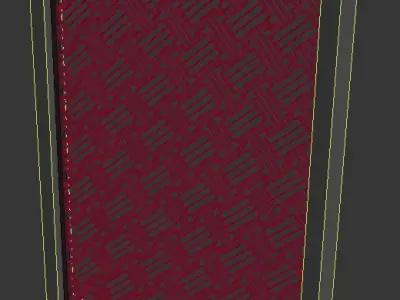 3d screen frame Low-poly 3D model