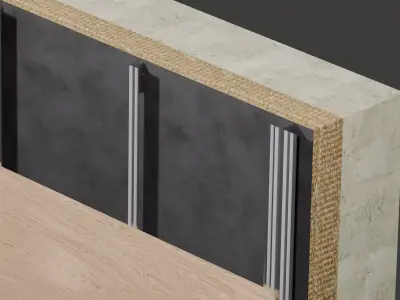 M ANCHOR Ventilated Facade System  Modular BIM Assembly 3D model