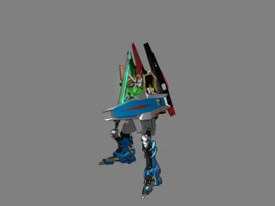 Attacker Gundam 19 3D model