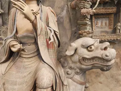 Deity Statue Sculpture16 3D model