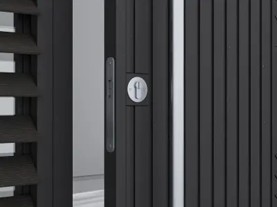 Aluminium door 264 3D model