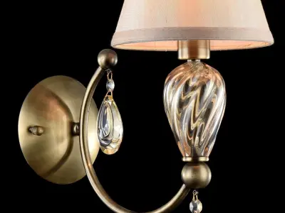 Wall Lamp Royal Classic Murano RC855-WL-01-R Maytoni Classic Free 3D model