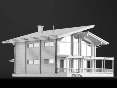 Modern house 02 3D model