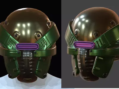 Helmet plastic mask protection  Low-poly 3D model Low-poly 3D model buy