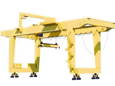 sea-port Crane for industrial scene 3D model